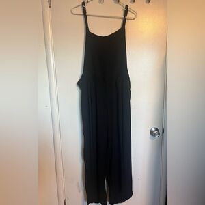 Torrid wide leg tie back overalls